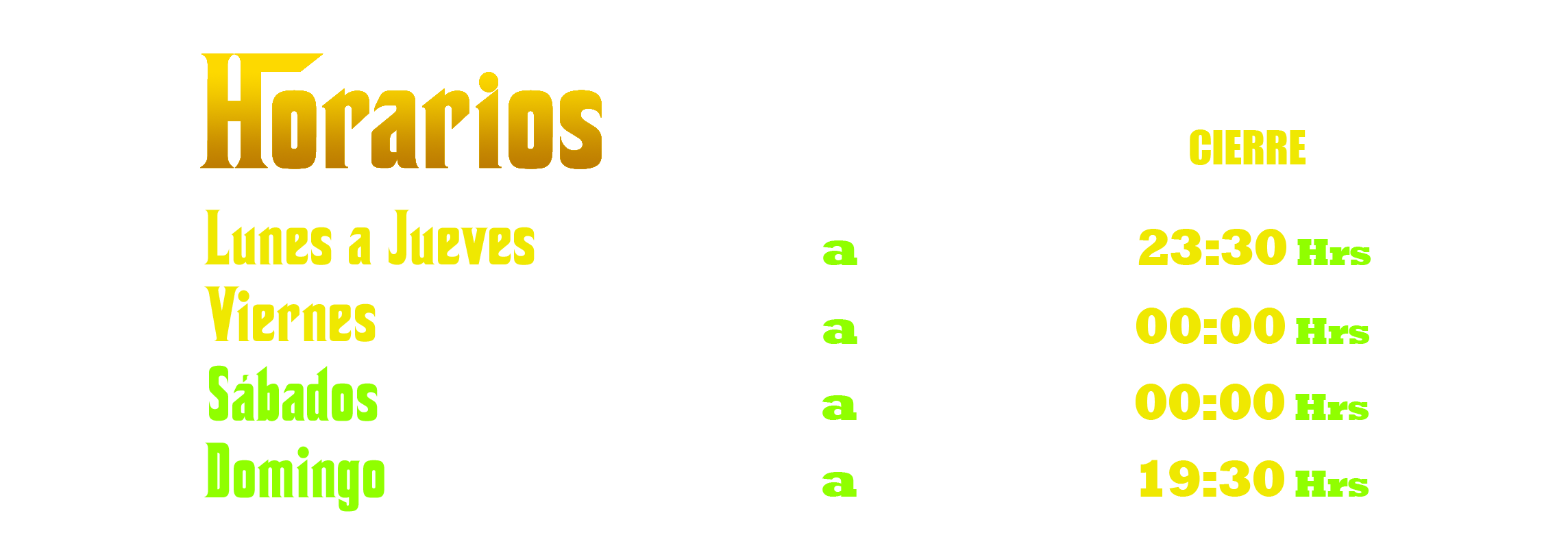 Horarios Don Vito